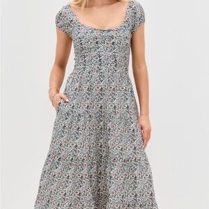 Floral Sleeveless Maxi Dress